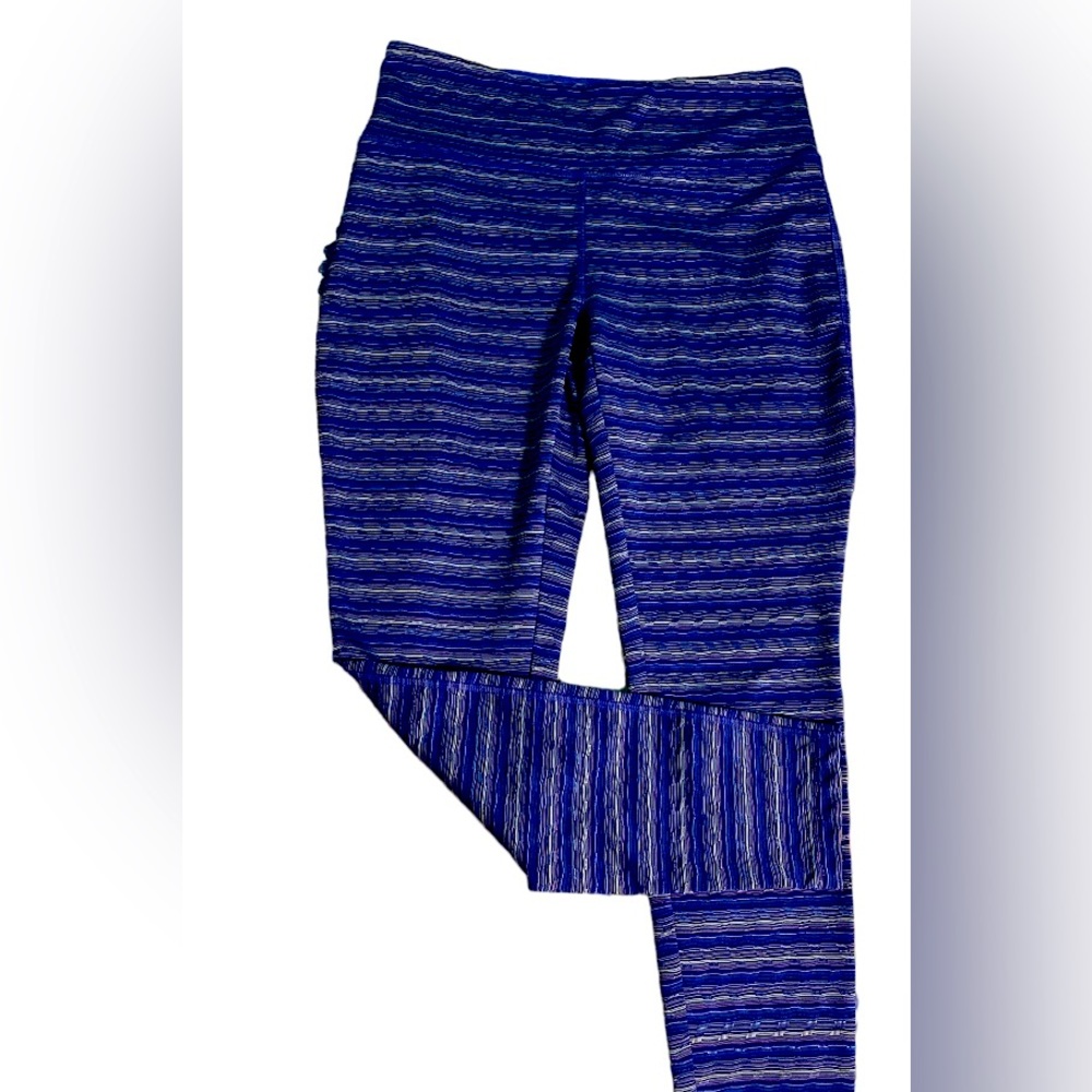 2/$15 🌸 Vogo Athletica Leggings SZ Large L Boho Purple Space Dye Stripe
